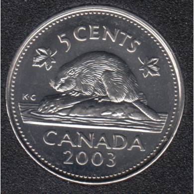 2003 P - B.Unc - OE - Canada 5 Cents