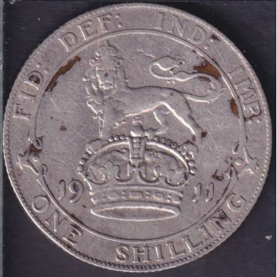 1911 - VG - Shilling - Great Britain