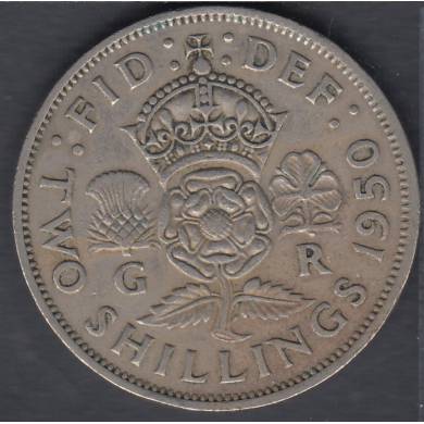 1950 - Florin (Two Shillings) - Great Britain