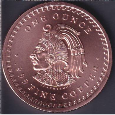 Aztec Calendar - 1 oz .999  Fine Copper
