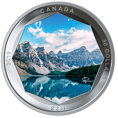 2019 - $30 - Pice colore en argent pur - Srie de photos signes Peter McKinnon : Lac Moraine