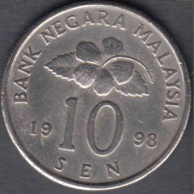 1998 - 10 Sen - Malaysia
