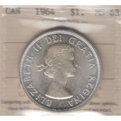1964 - MS-63 - ICCS - Canada Dollar