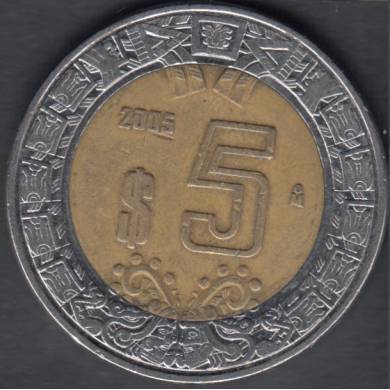 2005 Mo - 5 Pesos - Mexico