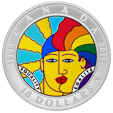 2019 - $10 - Pure Silver Coin - EQUALITY