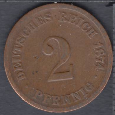 1874 C - 2 Pfennig - Allemagne