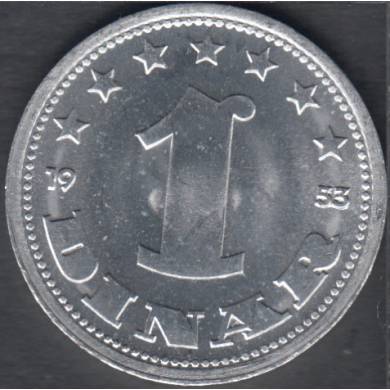 1953 - 1 Dinar - B. Unc - Yougoslavie