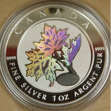 2003 - $5 - Good Fortune silver Maple Leaf Coin