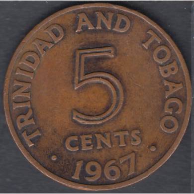 1967 - 5 Cents - Trinidad & Tobago