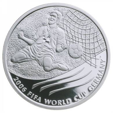 2006 - $5 - Commémorative en argent coupe du monde de la FIFA