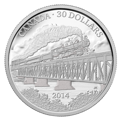 2014 - $30 - 2 oz. Fine Silver Coin – Grand Trunk Pacific Railway