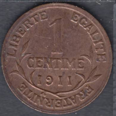 1911 - 1 Centime - France