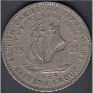 1959 - 25 Cents - East Caribbean States