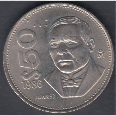 1986 Mo - 50 Pesos - Unc - Mexico