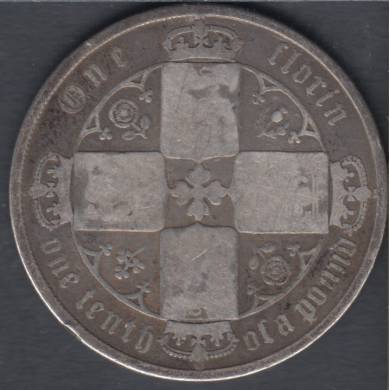 1872 - Florin (Two Shillings) - Great Britain