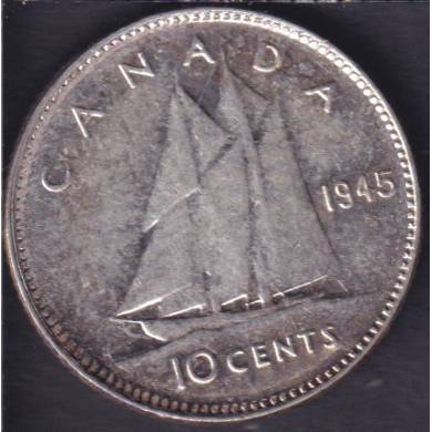 1945 - VF/EF - Canada 10 Cents