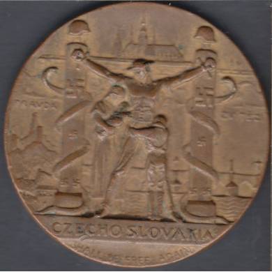 1939 - CZECHOSLOVAKIA FREEDOM MEDAL - Issued at the 1939 New York World's Fair - Medal