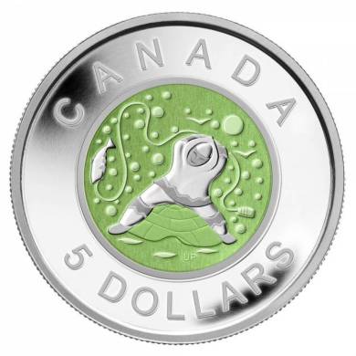 2013 Canada $5 Dollars Argent Fin - Pere a la peche sur glace - Sans Taxe