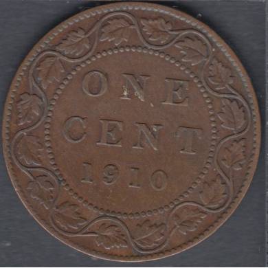 1910 - Fine - Canada Large Cent