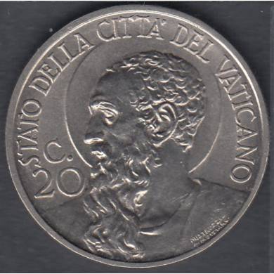 1937/XVI - 20 Centisimi - Pius XI - Vatican