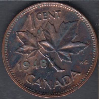 1948 - A to Denticle - Unc R&B - Canada Cent
