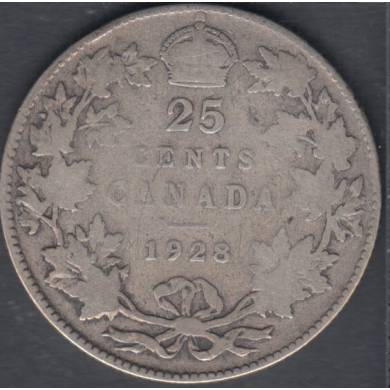 1928 - VG - Canada 25 Cents