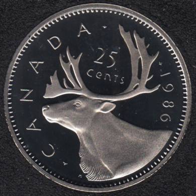 1986 - Proof - Canada 25 Cents