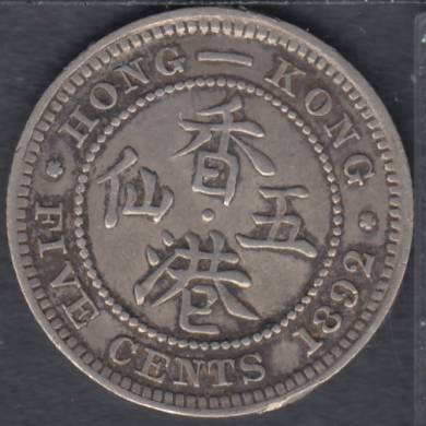 1892 - 5 Cents - Hong Kong