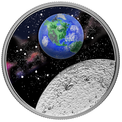 2020 - $20 - 1 oz. Pure Silver Glow-in-the-Dark Coin - Mother Earth: Our Home
