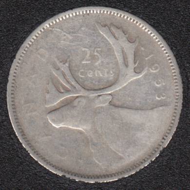1953 - SD SF - Canada 25 Cents