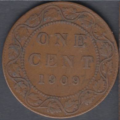 1909 - VG/F - Canada Large Cent