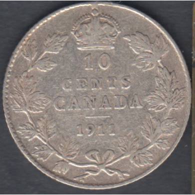 1911 - VF - Canada 10 Cents