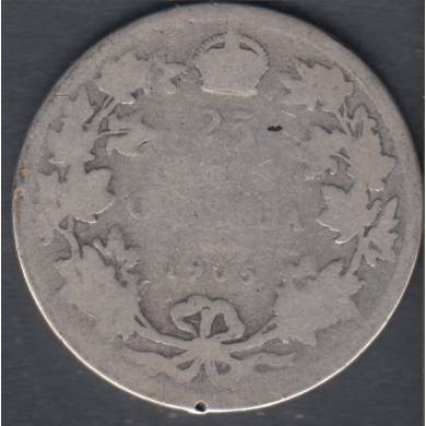 1905 - Fair - Canada 25 Cents