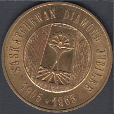 1965 -1905 - Saskatchewan Jubilee - Medal