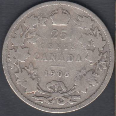 1905 - VG - Canada 25 Cents