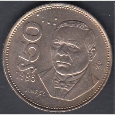 1986 Mo - 50 Pesos - AU - Mexico