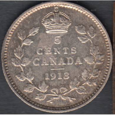 1913 - VF - Canada 5 Cents