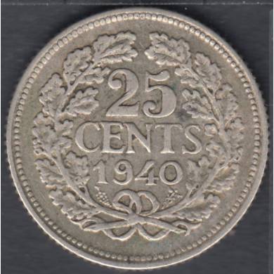 1940 - 25 Cents - Netherlands