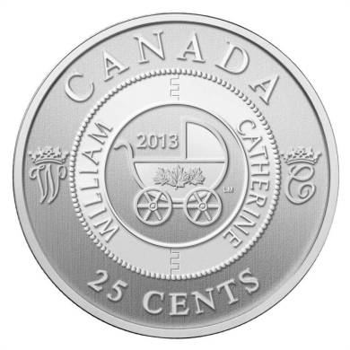2013 - Naissance du Poupon Royal -  Canada 25 Cents