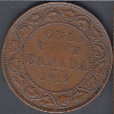 1919 - VG/F - Canada Large Cent