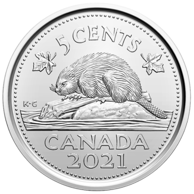 2021 - Proof - Canada 5 Cents
