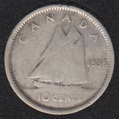 1938 - Canada 10 Cents