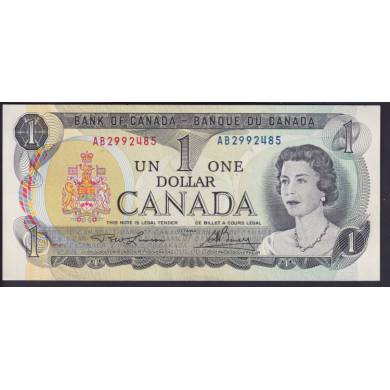 1973 $1 Dollar UNC - Lawson Bouey - Prfix AB