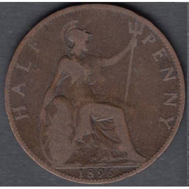 1896 - 1/2 Penny- Great Britain