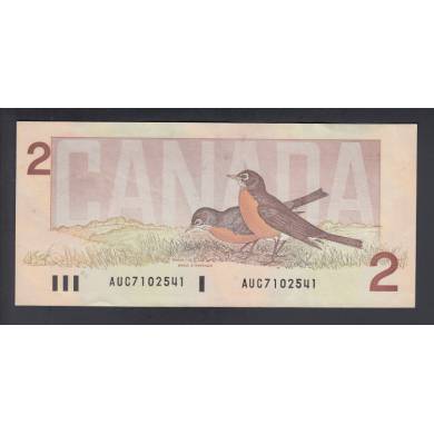 1986 $2 Dollars - AU - Crow Bouey - Prefix AUC