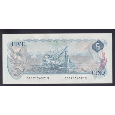 1979 $5 Dollars - AU/UNC - Lawson Bouey - Srie #301
