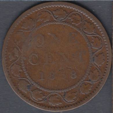 1858 - G/VG - Rotated Dies - Canada Large Cent