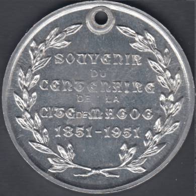 1951 - 1851 - Souvenir du Centenaire de la Cit de Magog - Medal