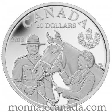 2012 - $20 - Fine Silver Coin - The Queen Visit to Canada