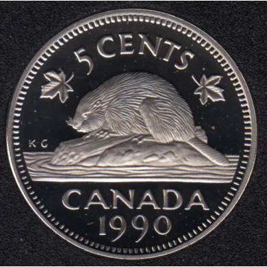 1990 - Proof - Canada 5 Cents